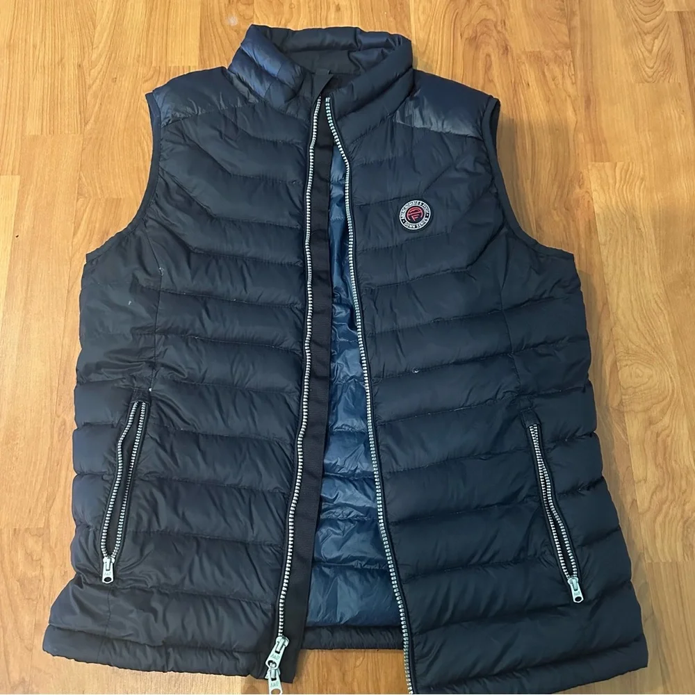 Abercrombie and Fitch Down Filled Puffer Vest with Logo - Picture 1 of 6